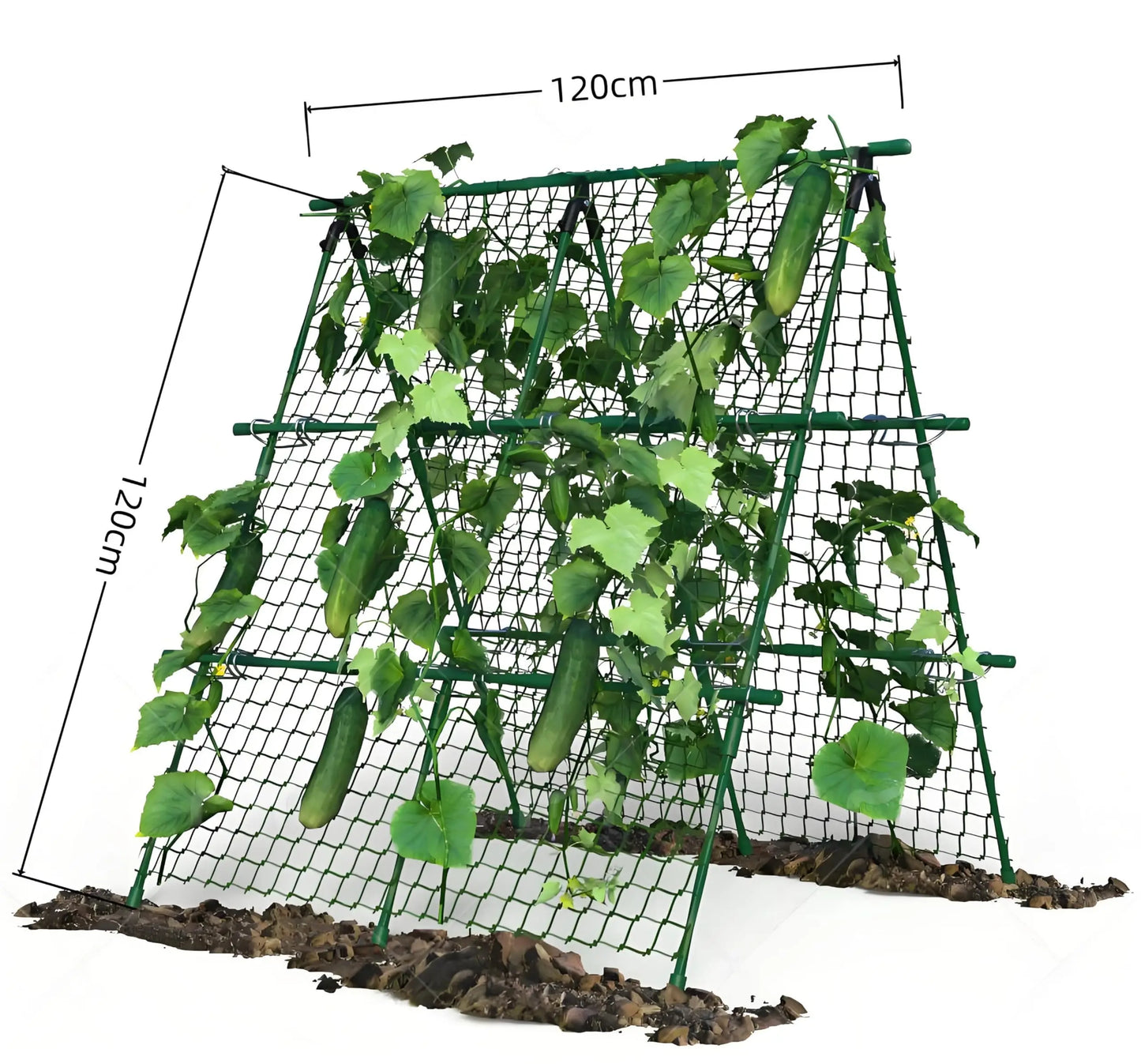HiMISS Raised Bed Trellis A-Frame Garden Support Climbing Plants