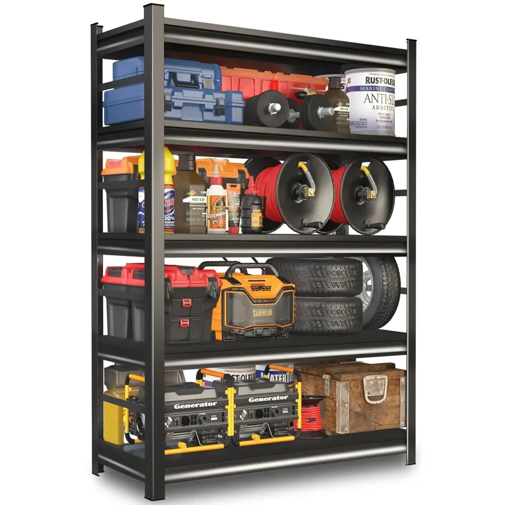 JIMANG 5 Tier Heavy Duty Garage Shelving Unit Steel Shelf 3000 Lbs