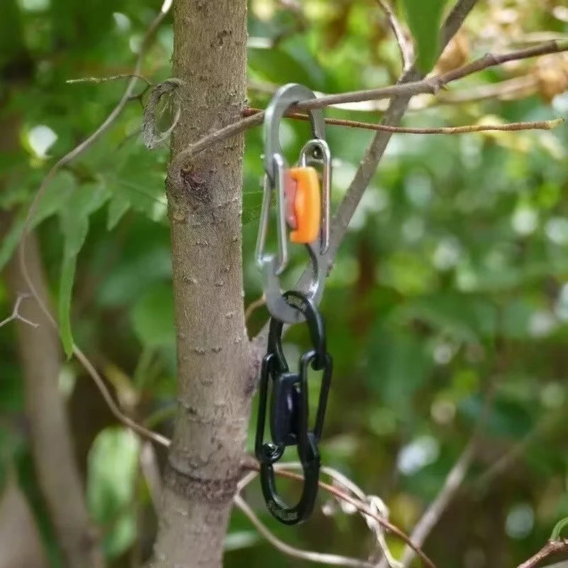 Mini S Type Locking Carabiner Aluminum Outdoor Gear