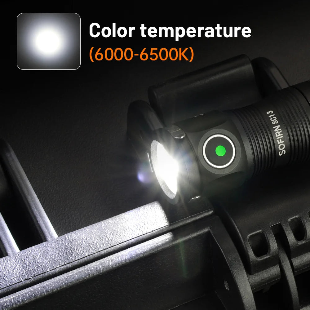 Sofirn Mini SC13 SST40 1300lm Tactical Rechargeable Flashlight
