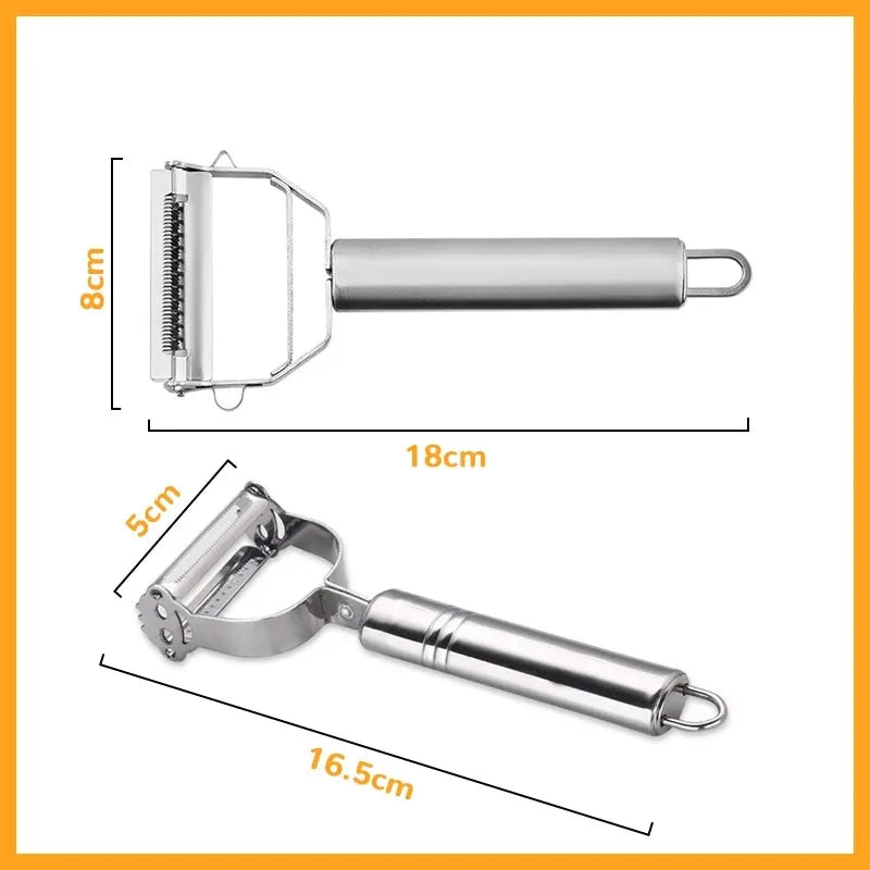 Kitchya Double Head Stainless Steel Peeler For Fruits And Vegetables