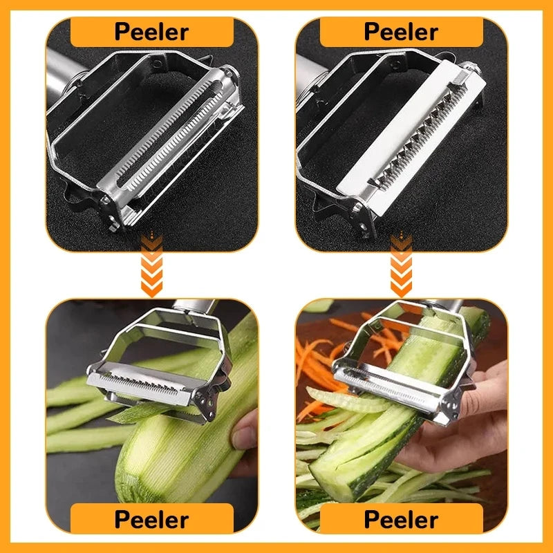 Kitchya Double Head Stainless Steel Peeler For Fruits And Vegetables