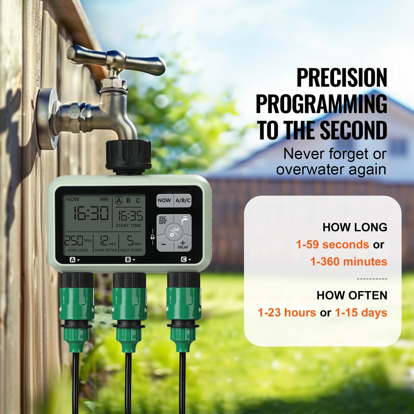 SucceBuy Water Timer 3 Independent Zones With LCD Display
