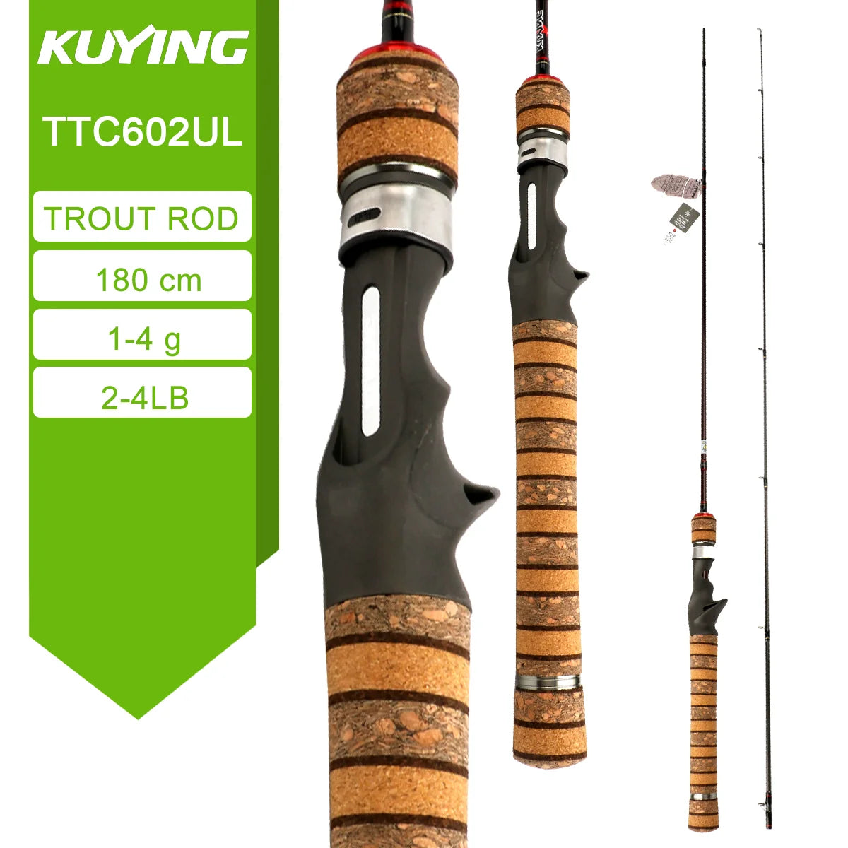KUYING TETON Spinning Casting Rod BFS Carbon Lure Rod