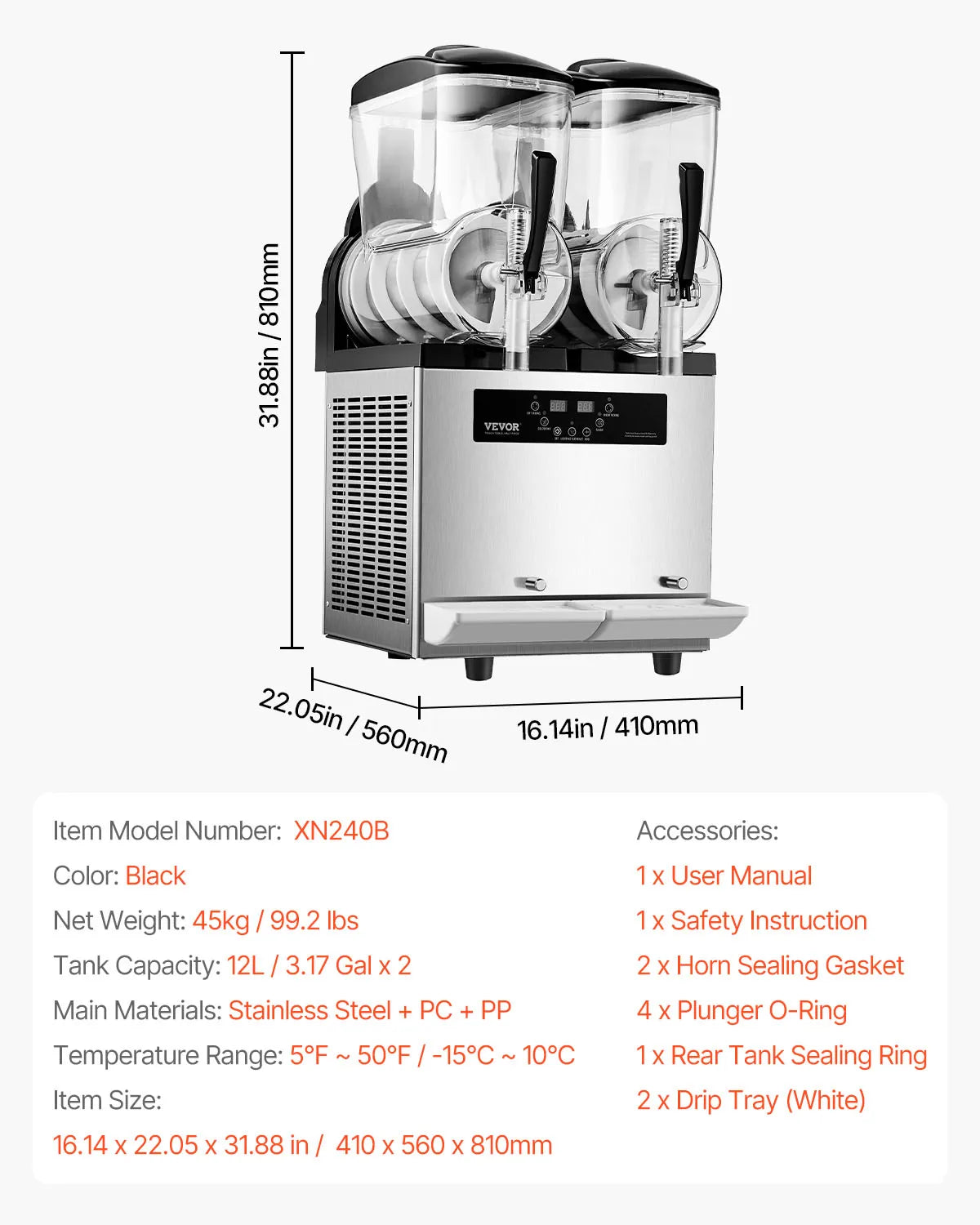 SucceBuy Commercial Slushy Machine For Parties And Restaurants