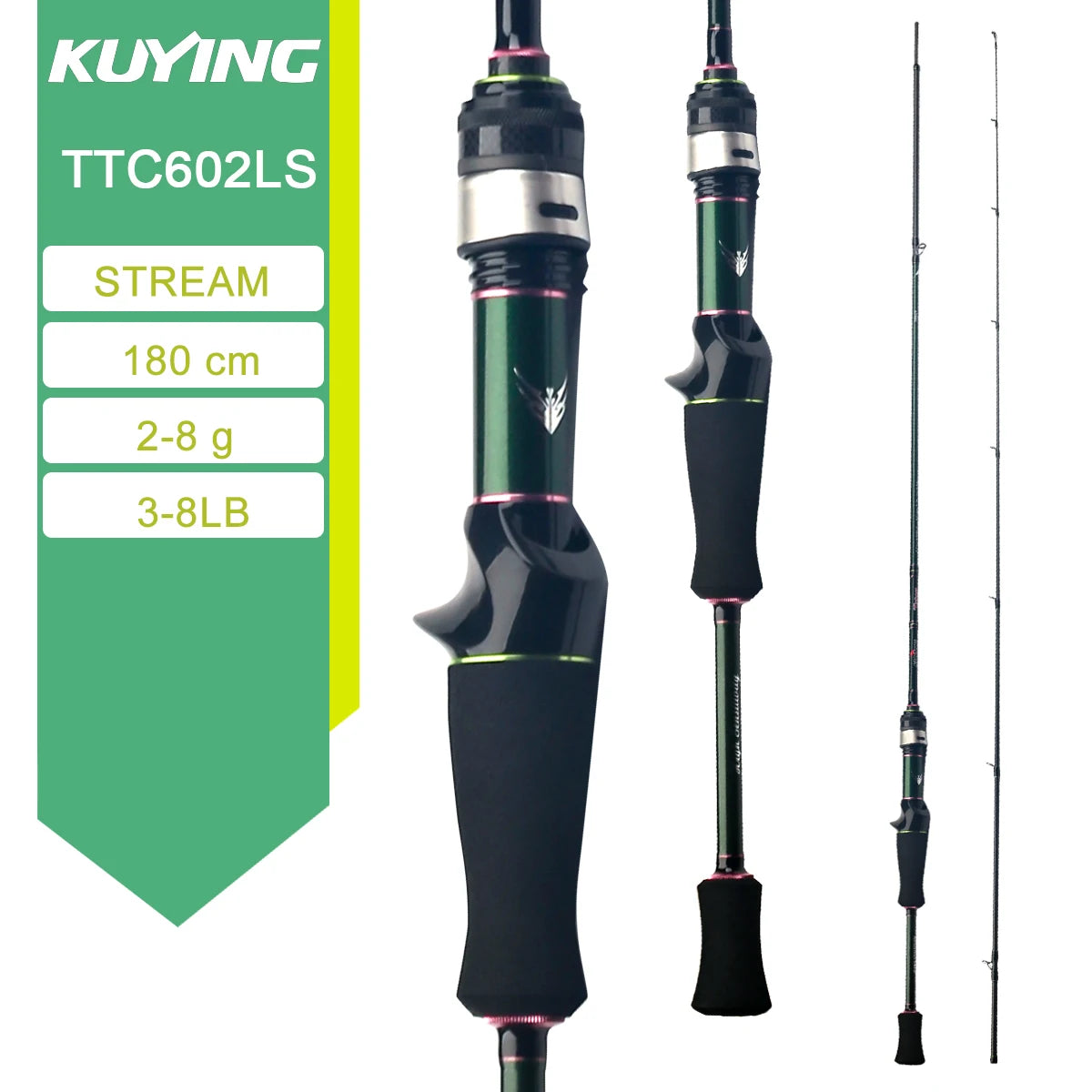 KUYING TETON Spinning Casting Rod BFS Carbon Lure Rod