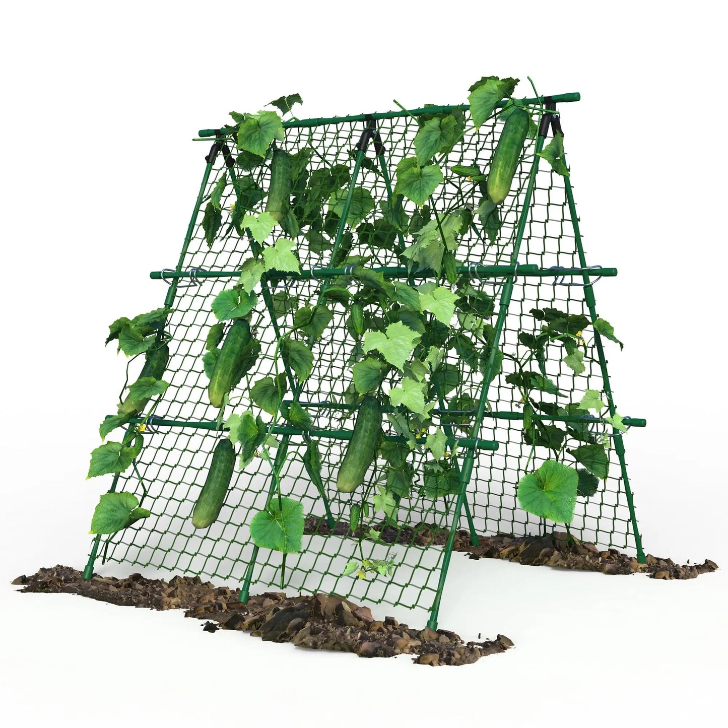HiMISS Raised Bed Trellis A-Frame Garden Support Climbing Plants