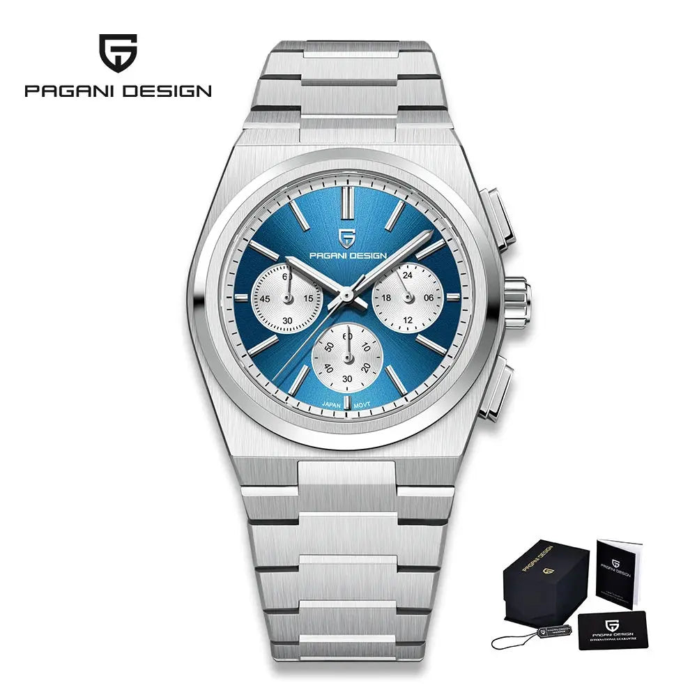 PAGANI DESIGN VK63 Mens Quartz Chronograph Business Watch