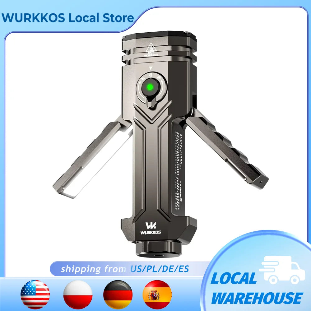 Wurkkos HD02 LED Camping Lamp Portable Rechargeable Spotlight