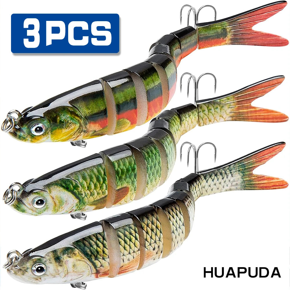Three Pack Crankbait Fishing Lures For Saltwater And Freshwater Trout