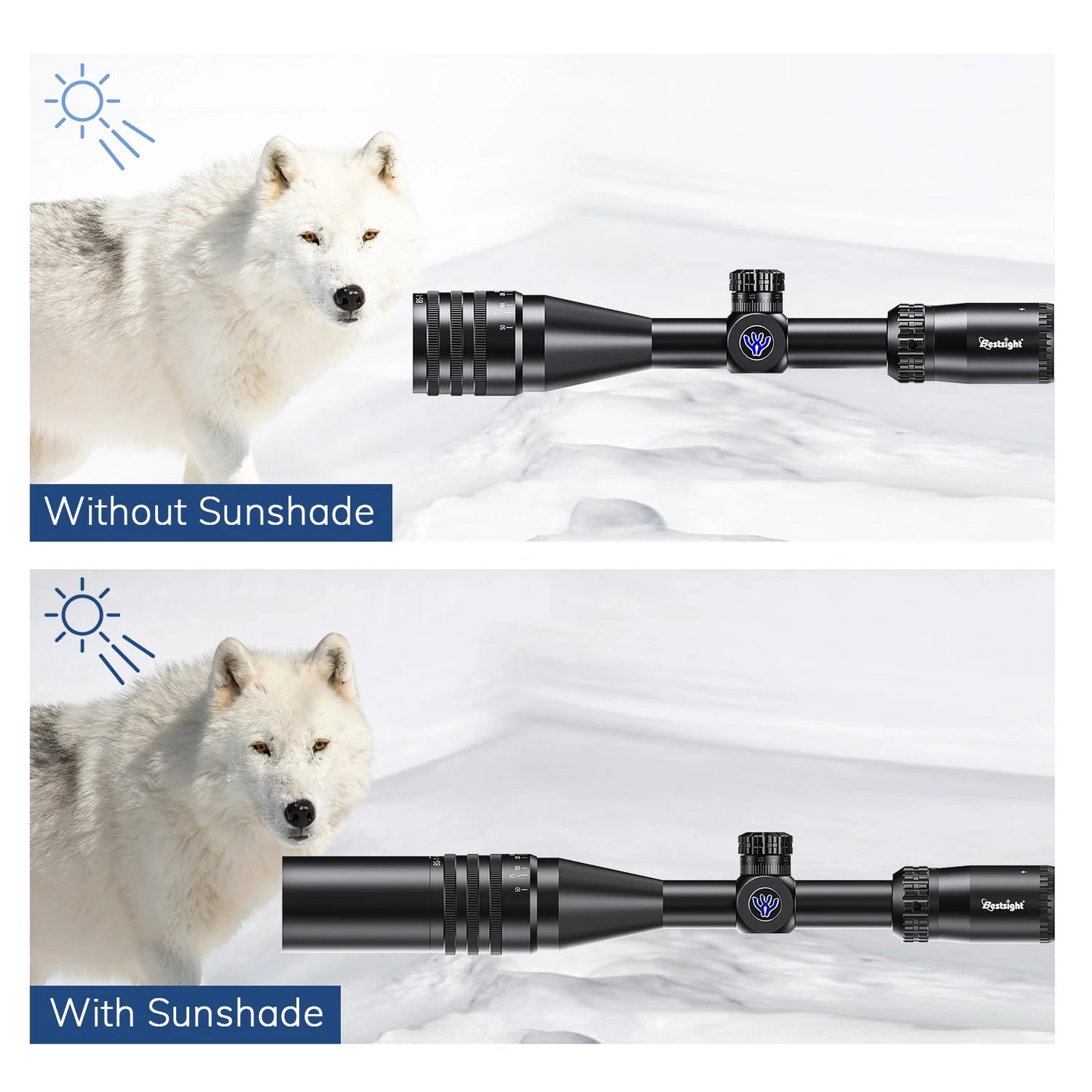 Bestsight 4 to 16x44 Tactical Rifle Scope Illuminated