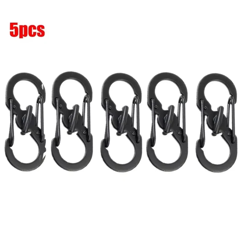 Mini S Type Locking Carabiner Aluminum Outdoor Gear