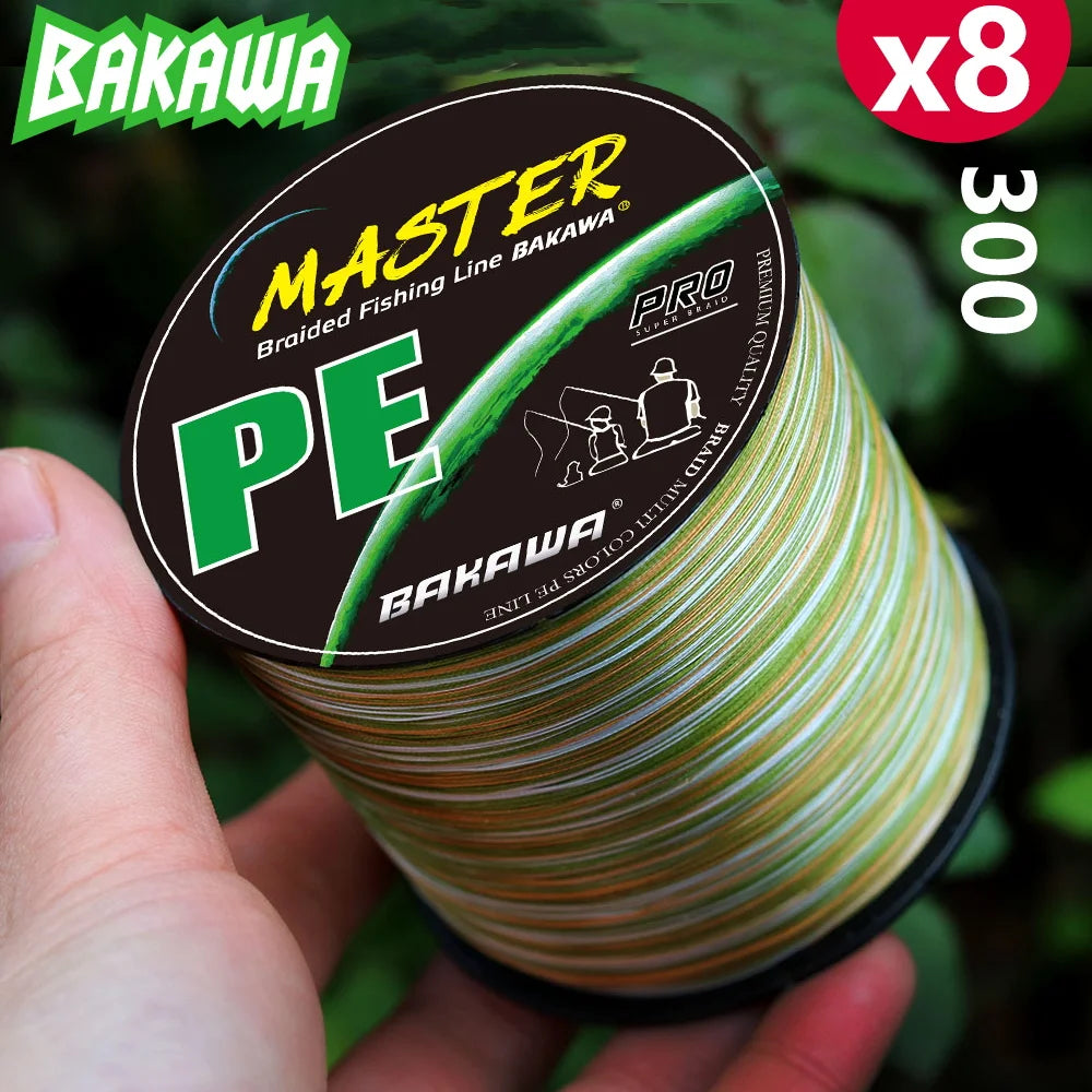 Bakawa X8 Braided Fishing Line Japan Weave For Saltwater