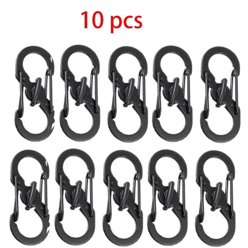 Mini S Type Locking Carabiner Aluminum Outdoor Gear