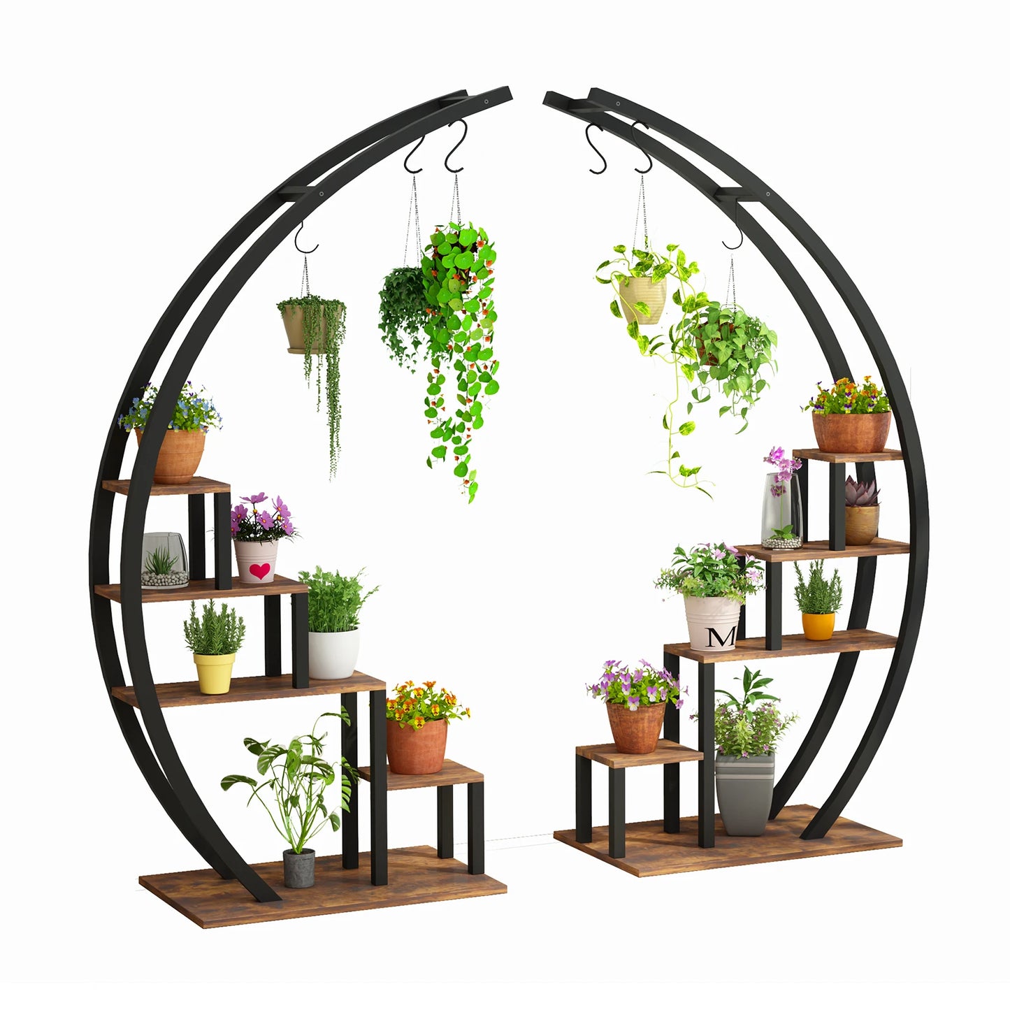 TWISTER.CK 5-Tier Flower Plant Stand Indoor Hanging Rack