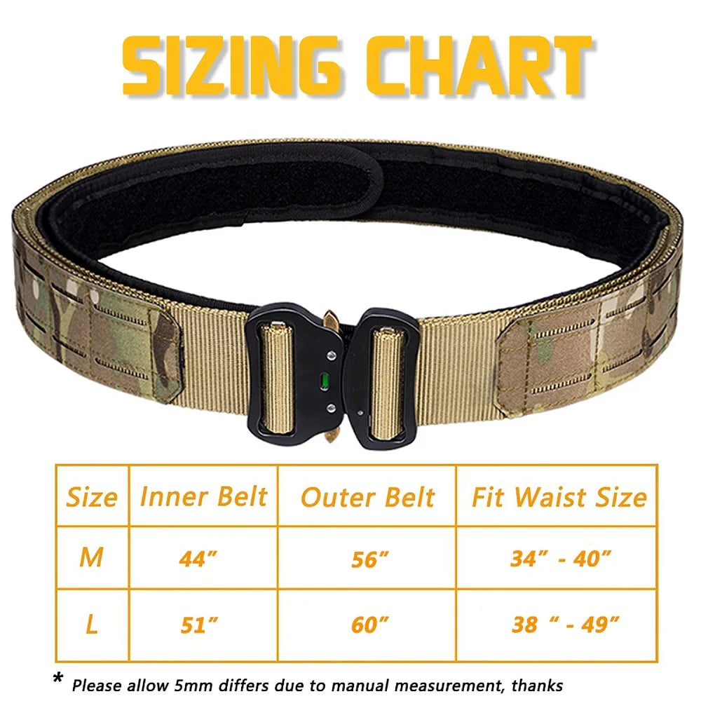 NONECN UnionTac Tactical Girdle Belt 1000D Nylon Molle Quick Release